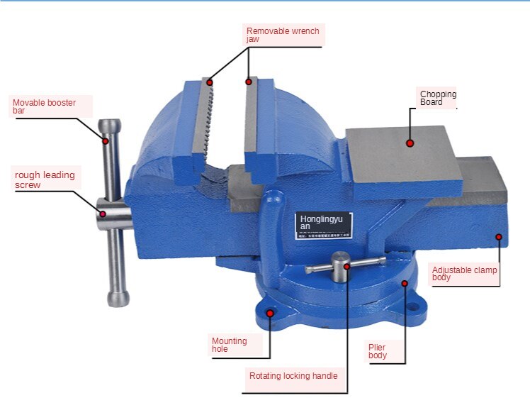 Household vise 4 inch small vise bench
