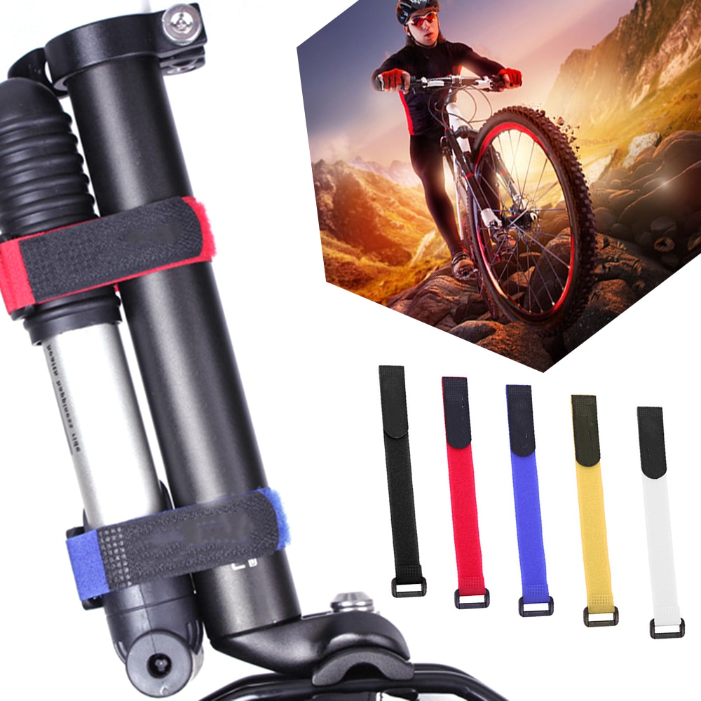 25Cm Multifunctionele Fiets Vaststelling Riem Magic Verstelbare Adhesive Bandage Om Fix Fiets Inflator Cycling Accessoires Benodigdheden