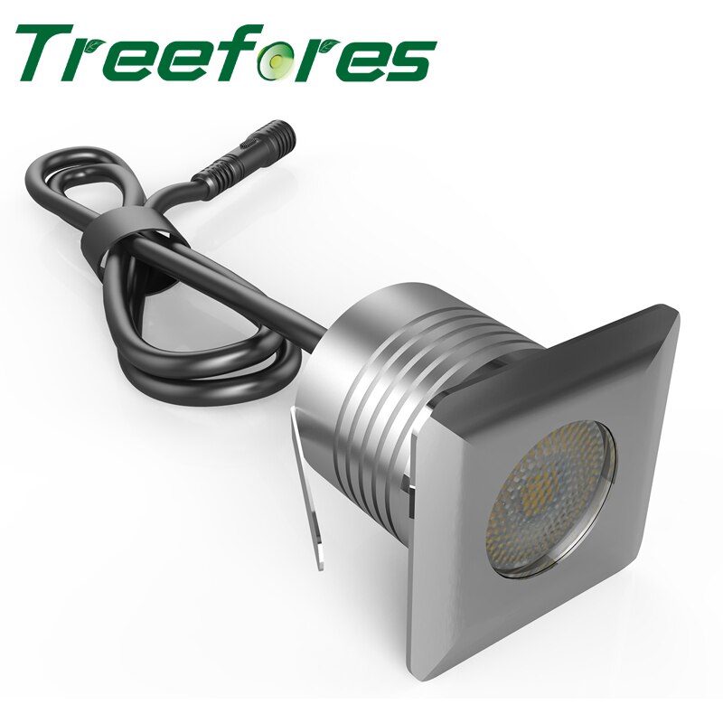 3W mini led spot DC 12V 24V CREE IP67 outdoor square spotlight