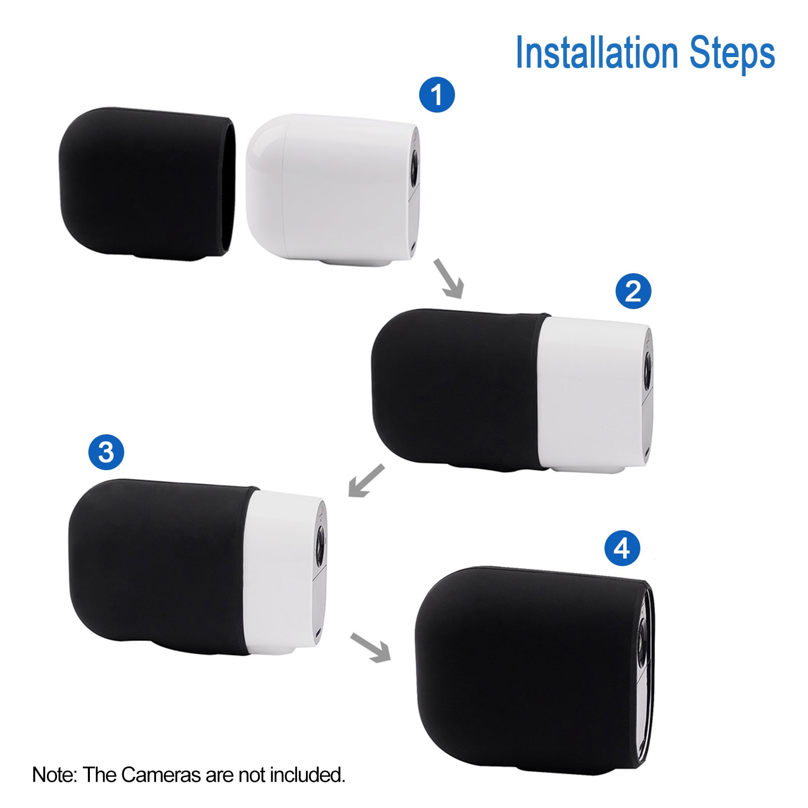 1 Pack Silicone Skin Compatible with Arlo Essential Cameras Security Weatherproof UV-resistant Case