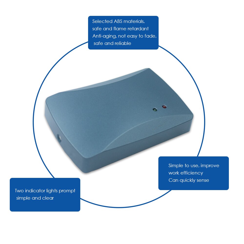 125KHZ waterproof outdoor and indoor using Access Control MF RFID card Reader ABS Building outdoor 13.56MHz Reader