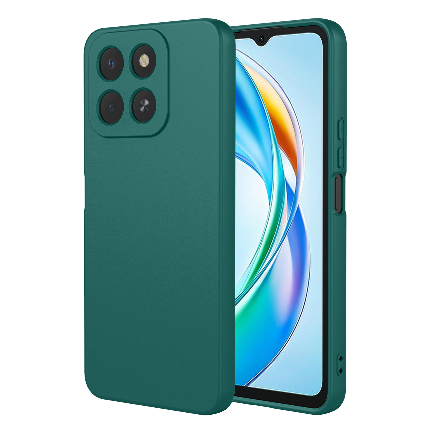 Coque souple en Silicone liquide TPU pour lame ZTE A35 A55, housse de protection pare-chocs Fundas Coque Capa: green / Pour l&#39;iPhone 16 pro
