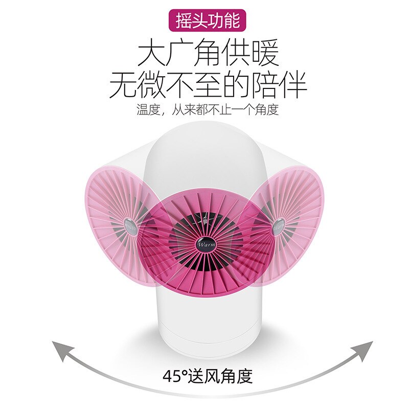 Warme Lucht Blower Huishoudelijke Mini Heater Desktop Mode Roterende Kop Heater Fabrikanten Direct Selling Een Generatie