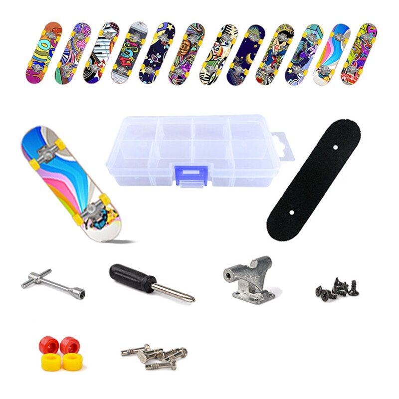 5 pièces/ensemble Mini doigt touche jouets Skate Board jeu enfants enfant jouet doigt Scooter planche à roulettes jeu nouveauté jouet