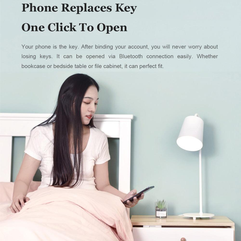 Smart Drawer Cabinet Lock Keyless Bluetooth APP Lock Child Safety File Security Lock Bluetooth APP Unlock Anti-Theft Control