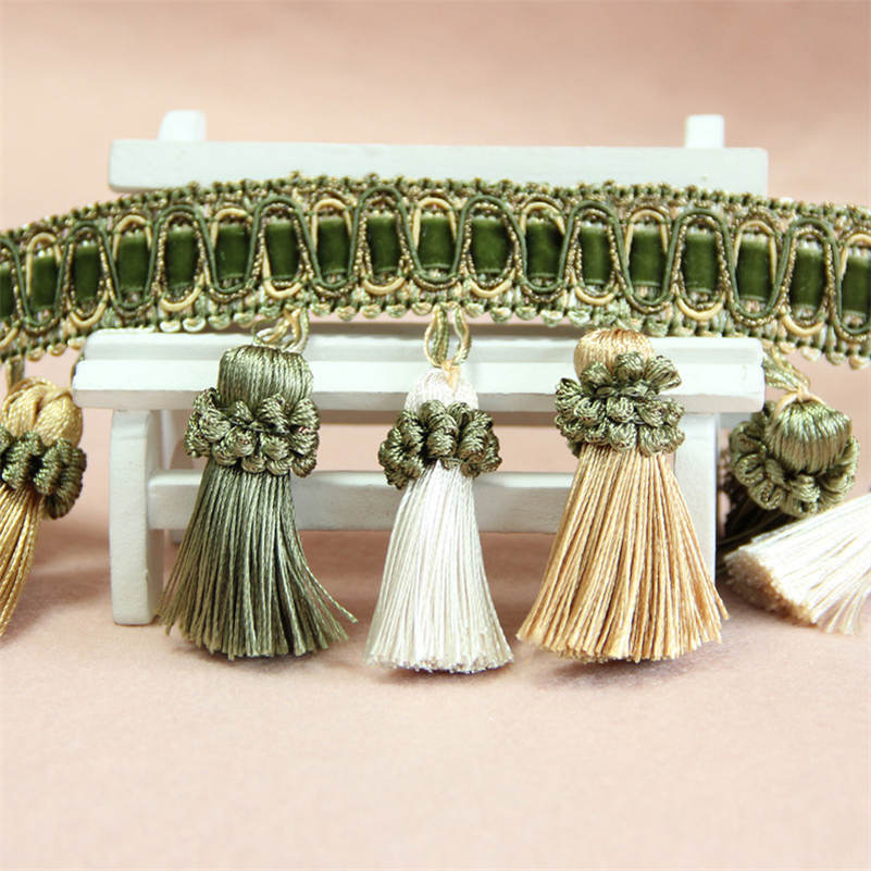 Bordo per tende da 1 metro, finiture per cucire, nappe, frange, tappezzeria, decorazione per cuscino fai da te: Opaco