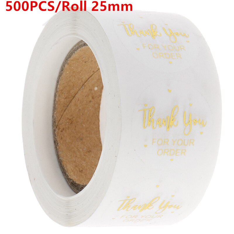 500pcs 1 inch Label Stickers Cute Circle Paper Thank You Seal labels For Your Order and Handmade Stationery Stickers: M