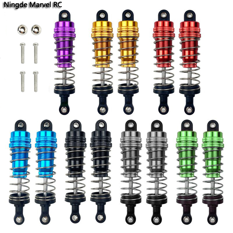 Amortiguador lleno de aceite de Metal para coche RC, delantero y trasero Universal para WLtoy 1/14 144001 1316 Piezas de camiones de curso corto de pista