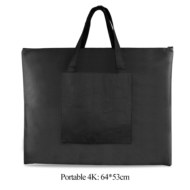 AngelMark-Bolsa para tablero de pintura de tela Oxford, impermeable, de gran capacidad, bolsa de dibujo Simple, conjunto de herramientas de dibujo para artistas y estudiantes: Rojo