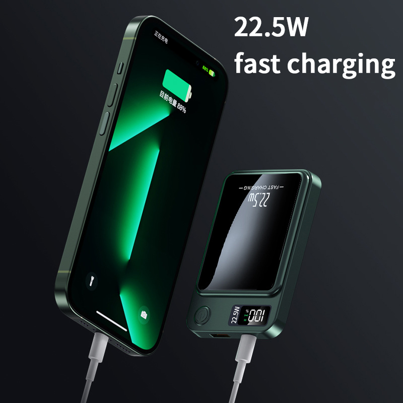 20000 mAh magnetische draadloze powerbank Draagbare externe batterij Apple Android snellader Universele powerbank voor iPhone Huawei