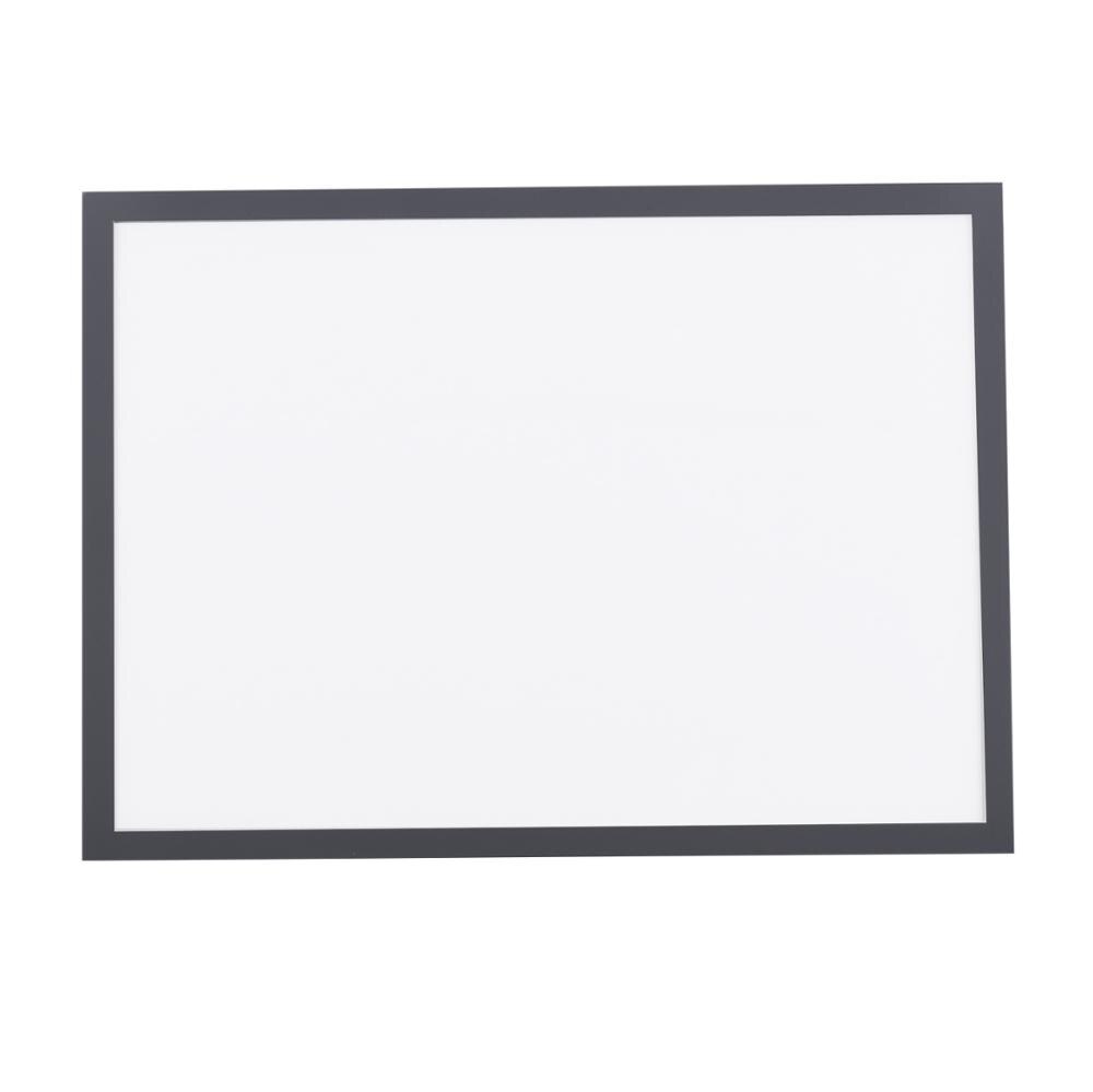 5Pcs Magnetische Bestand Frame Transparante Pvc Document Display Frame Voor A4 Size Brief Papier Foto Werkschema: Grijs