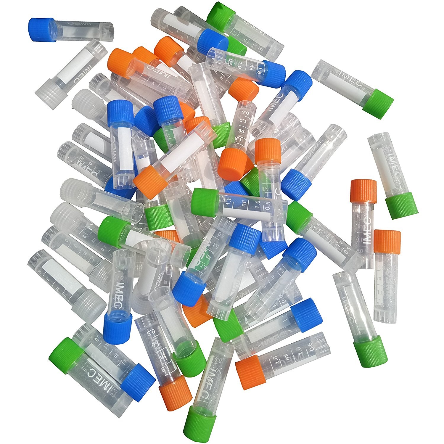 Plastic Test Tube Centrifuge tube 1.8ml Test Lab Tubes ( Various colors available )