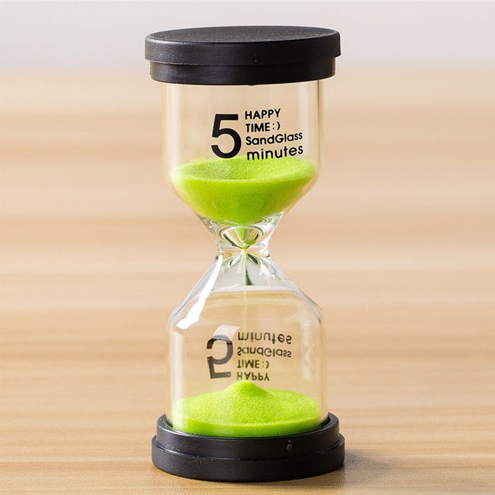 Decorative 5/10/15/30 Mins Sand Timer Sand Clock Kitchen Timer Kid Household Desktop Ornaments Sandglass Ornaments: Green / 5min