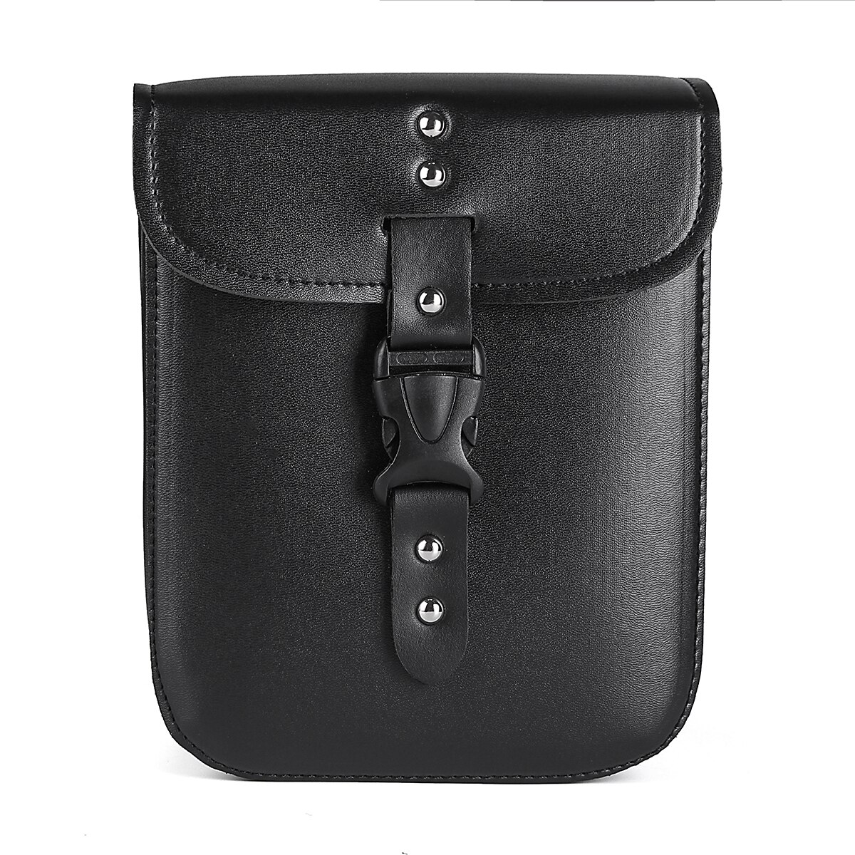 Bolsa de herramientas para motocicleta Softail/Dyna, alforjas de viaje, maletas, equipaje con remaches, Calavera, impermeable, color negro, 1 Juego
