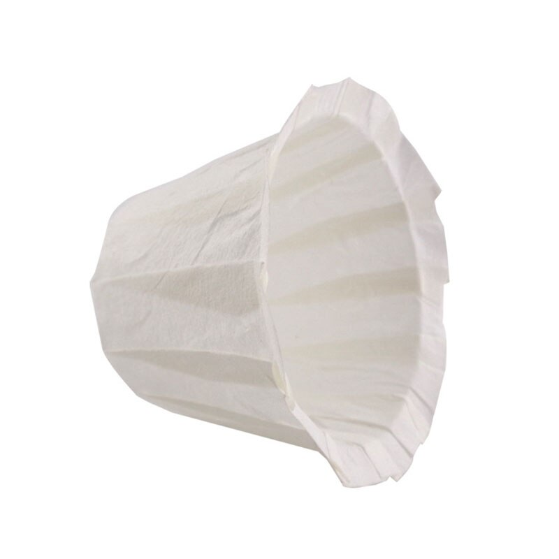 50pcs Home Kitchen Coffee Filters Disposable Paper Filters Cups Single Serving Paper Filters Cups Replacement Coffee Filters