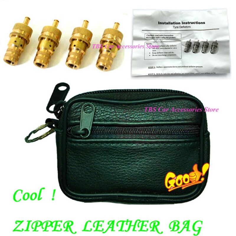 Messing Verstelbare Tire Deflator Kit 4X4 Tire Deflator Universele 4WD Off Road Accessoires Type Ontluchter 6-30PSI