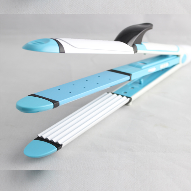 Bigoudi électrique pour lisser les cheveux, glaçage céramique, contreplaqué électrique, volume et trois bâtonnets pour cheveux