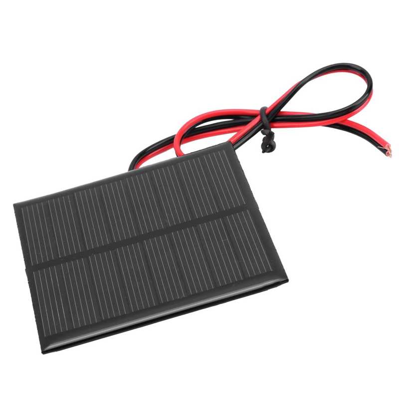 Battery Tester Testing Equipment Small Solar Battery Panel Polysilicon Epoxy Battery Module with 30cm Cable DC 4V 160mA