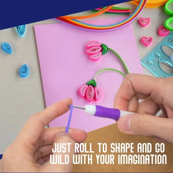 Scrapbooking Quilling Paper Art Kit Crimping Paper Tool Set Starter Quilling Tools Crimper Towers DIY Scrapbooking Tool