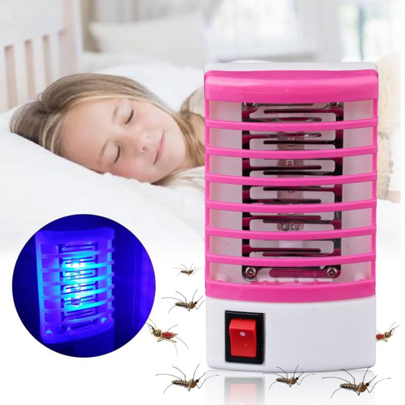 1*Electric Mosiquito Killer Lamp Fly Killer Bug Zapper Insect Control LED Light Photocatalyst Lamp Silent Killing Pest Repellent
