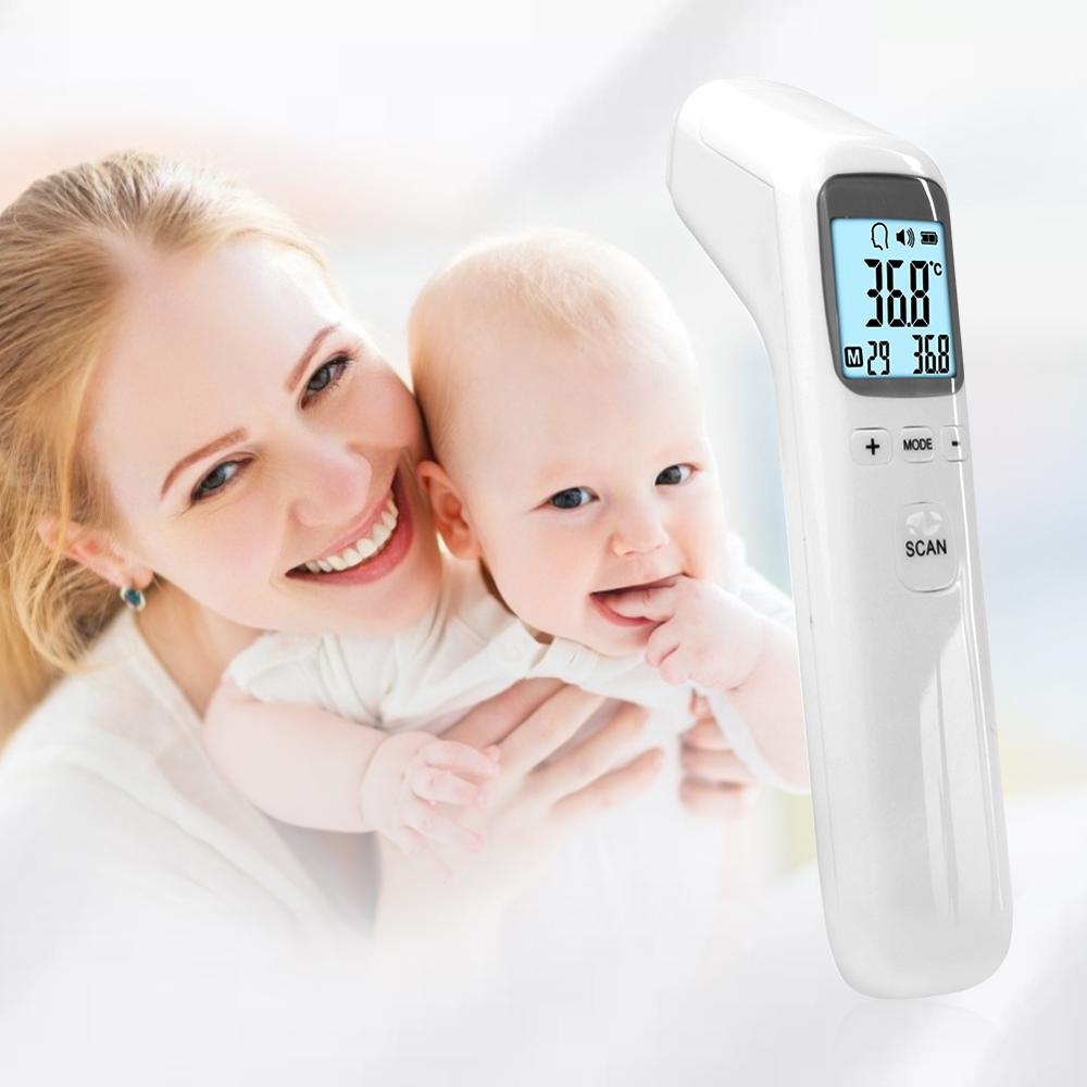 Thermometer Voorhoofd Baby Non-contact Body Termometro Lcd Backlight Infrarood Digitale Thermometer Voor Volwassenen Kids