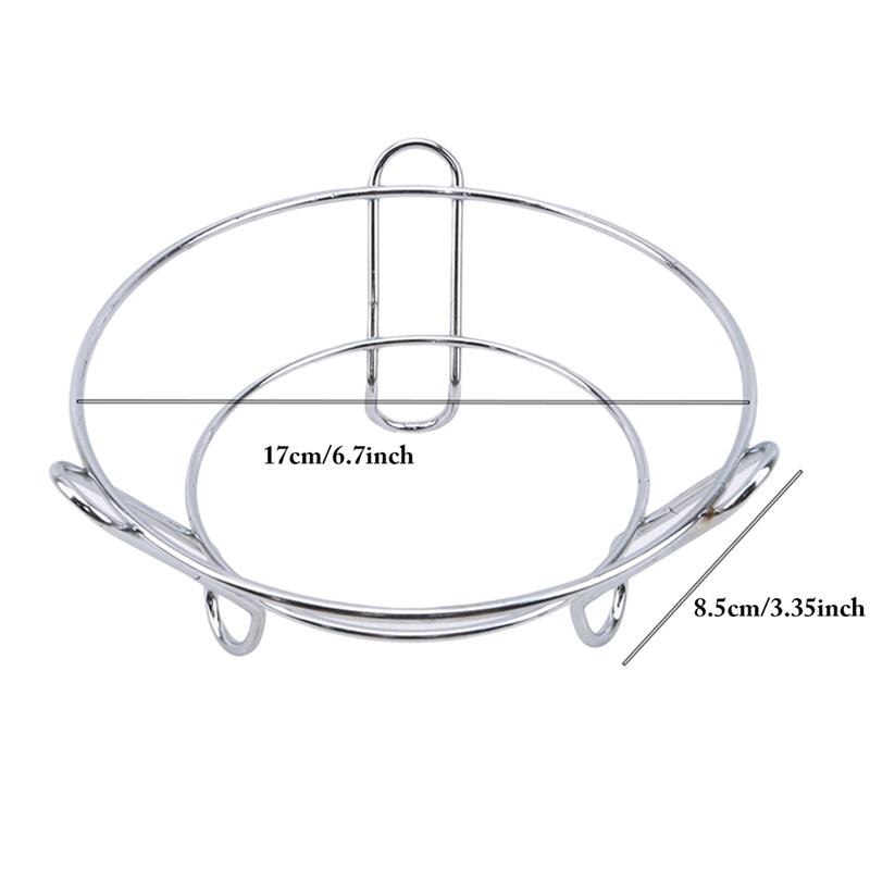 Stainless Steel Tray Rack Detachable Wood Table Mat Kitchen Pot Heat Insulated Cooling Dish Potholders Gadget Holder