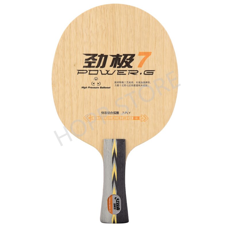 DHS POWER-raqueta SIROCCO para tenis de mesa, PG7, PG2, PG3, DHS, PG8, PG9, Original: PG7 FL
