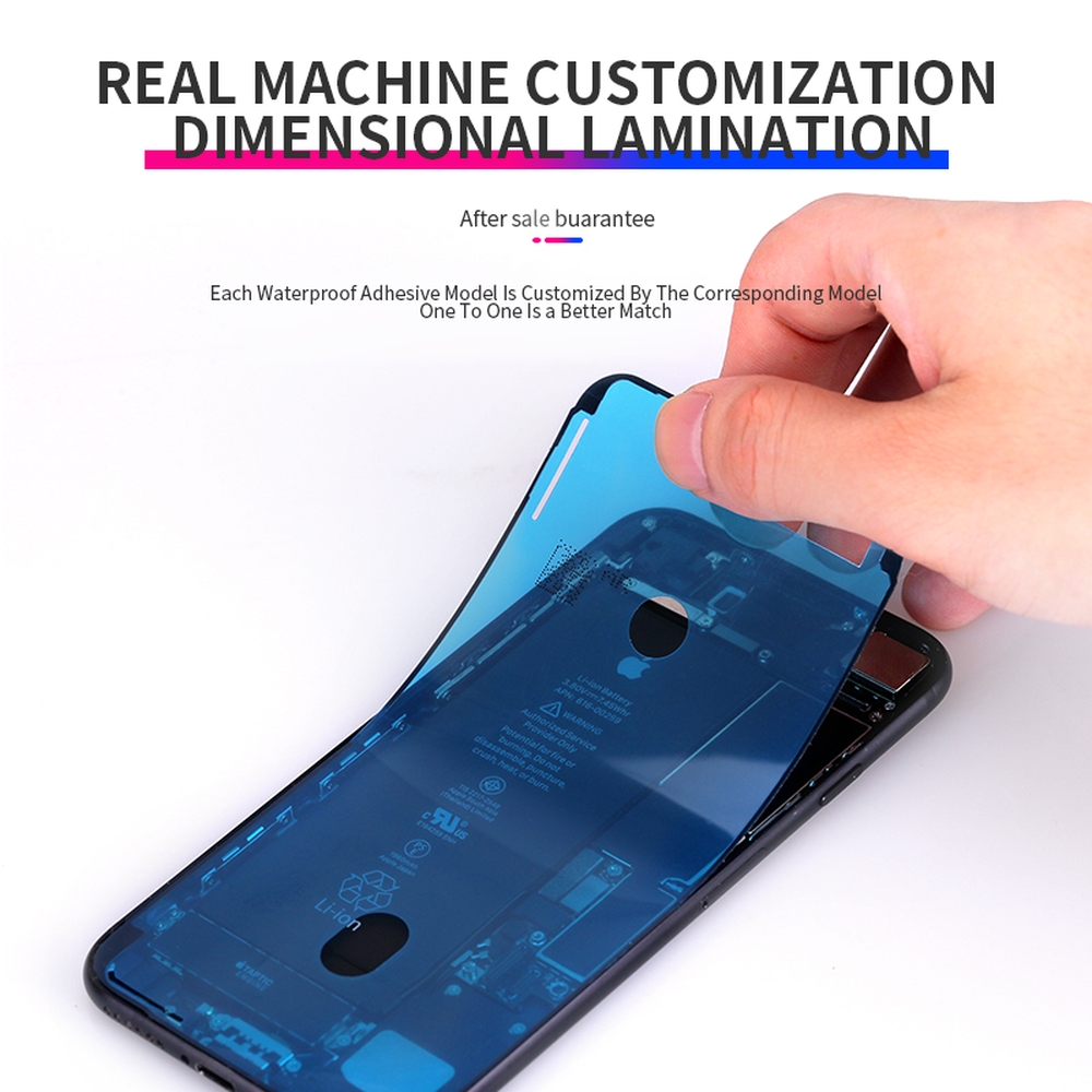 10 sztuk wodoodporna naklejka dla iPhone 6 6s 7 8 Plus X XS MAX XR 11 12 Pro Max wodoodporna naklejka klej ekran LCD klej