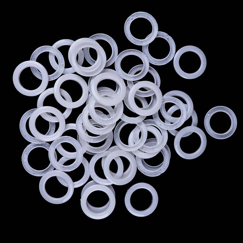 30 pcs/lot rond rideau oeillet anneau Clips oeillet pour rideaux anneaux toile sac pièces accessoires taille intérieure 43mm