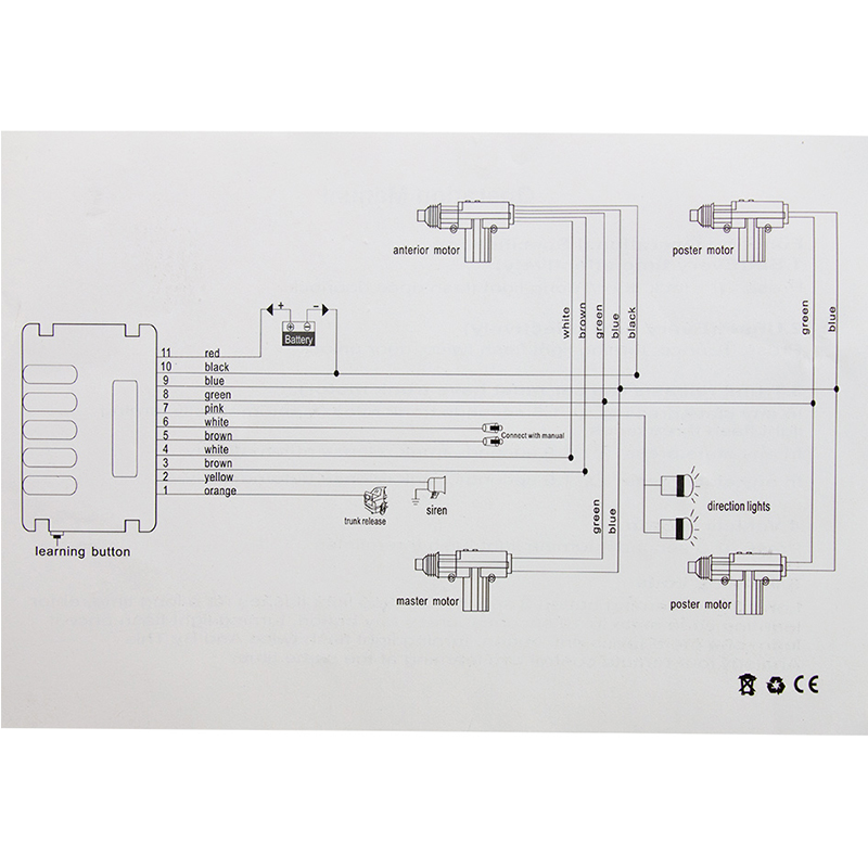 Eunavi actuador Universal de bloqueo de puerta de alimentación de coche Motor de 12 voltios (paquete de 4) control Central remoto del coche sistema de entrada sin llave