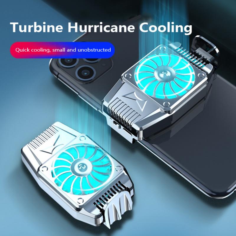 Ventilateur de refroidissement universel pour téléphone portable, radiateur de jeu Turbo Hurricane, dissipateur de chaleur, pour IPhone, Samsung, Xiaomi