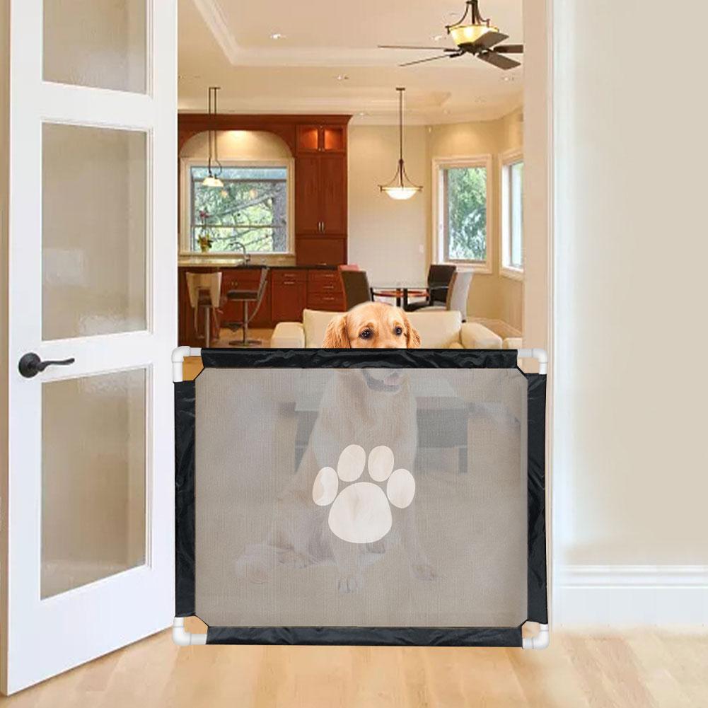 Baby Safety Gate Toddler Protection Fencing Door Guard Folding Mesh Pet Gate Portable Pet Fence For Doorways Stair