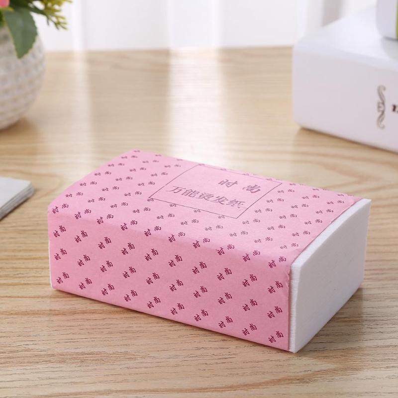 100 ark salong hår permanentpapper hårkrullare salong högtemperaturbeständigt blanchering perm papper elektriska hårpapper lockar