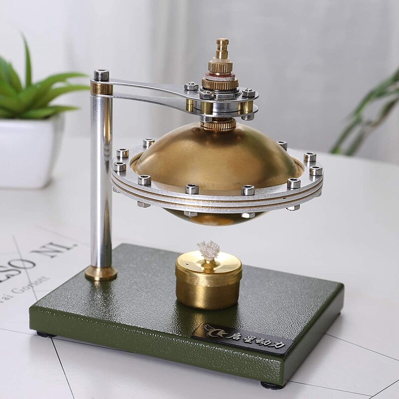 Modello di motore del motore Stirling ad aria calda, giocattolo di esperimento scientifico del motore del disco volante a vapore non assemblato fai-da-te