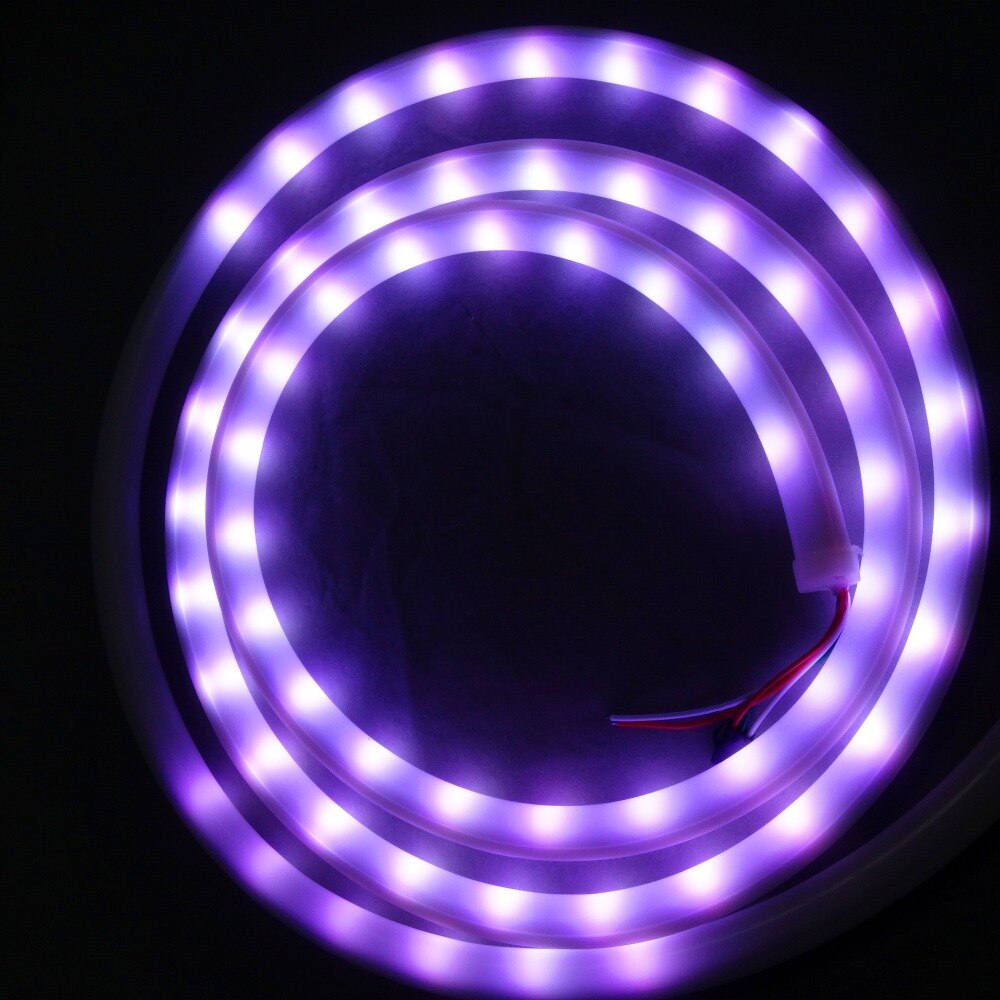 2.5m DC12V WS2811 led neon pixel light,RGB full color;30leds/m with 10pixels/m;waterproof