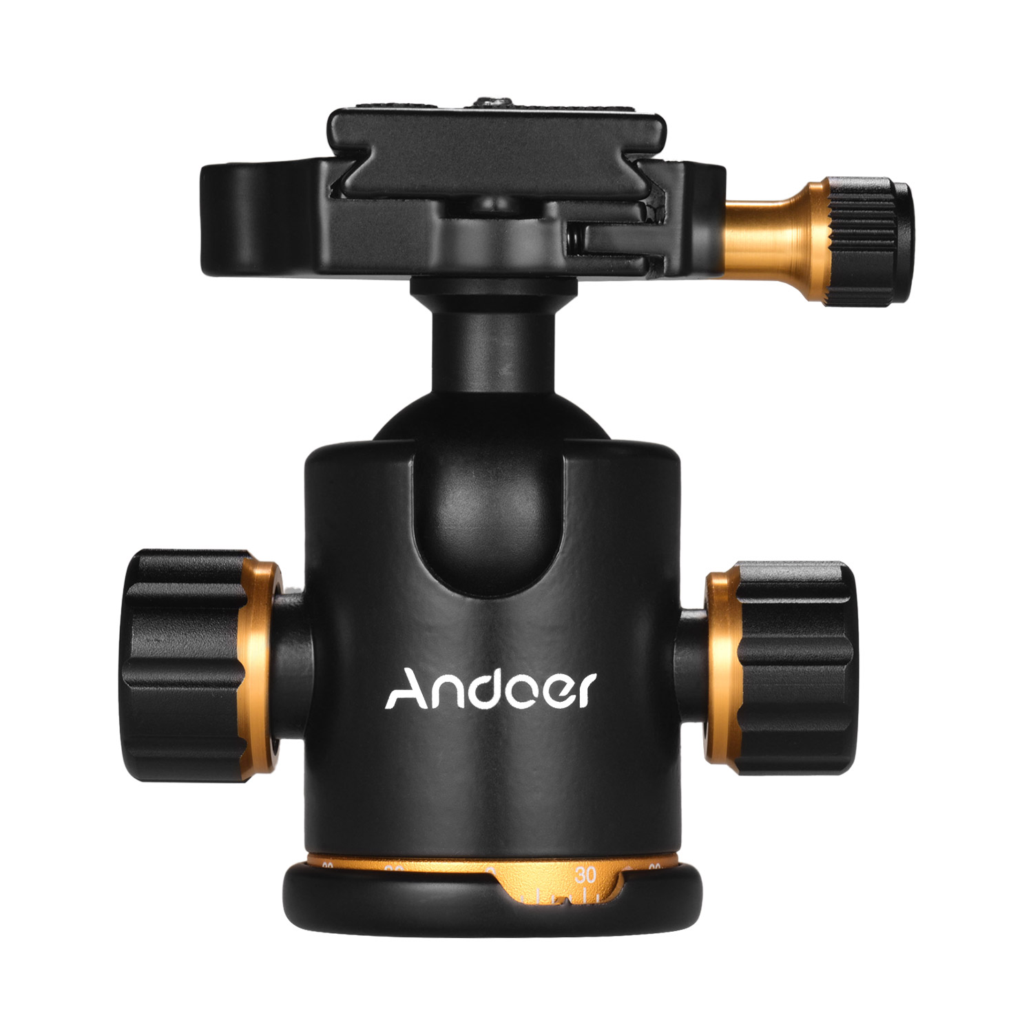 Andoer Aluminium Panoramisch Statief Bal Camera Head Video Ballhead Mount Adapter Met Quick Release Plaat 3Kg Laadvermogen