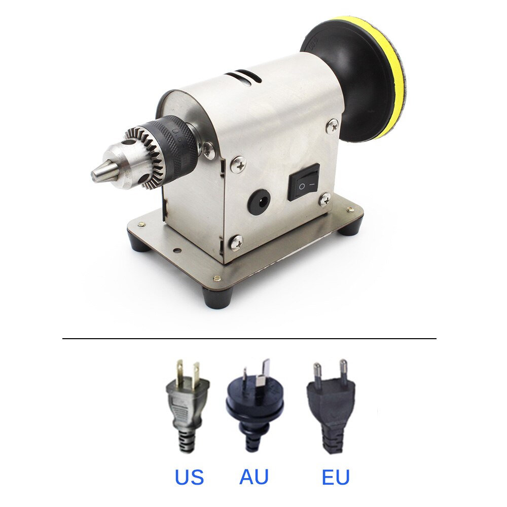 Multifunction Jewelry Rock Polishing Buffer Machine Grinder Mill Polishing Machine Jewelry Benchtop Polisher with 20pc Sandpaper