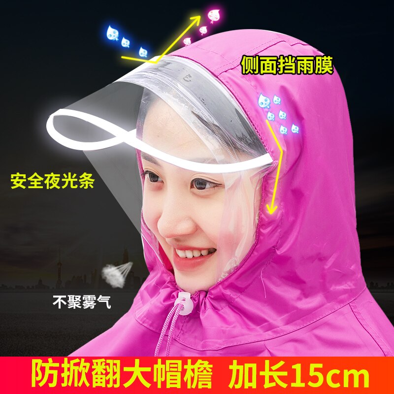 Wind Rain Coat Breathable Jacket Bicycle Adult Rain Coat for Scooter Red Plastic Poncho Outdoor Yamurluk Rain Gear GG50yy