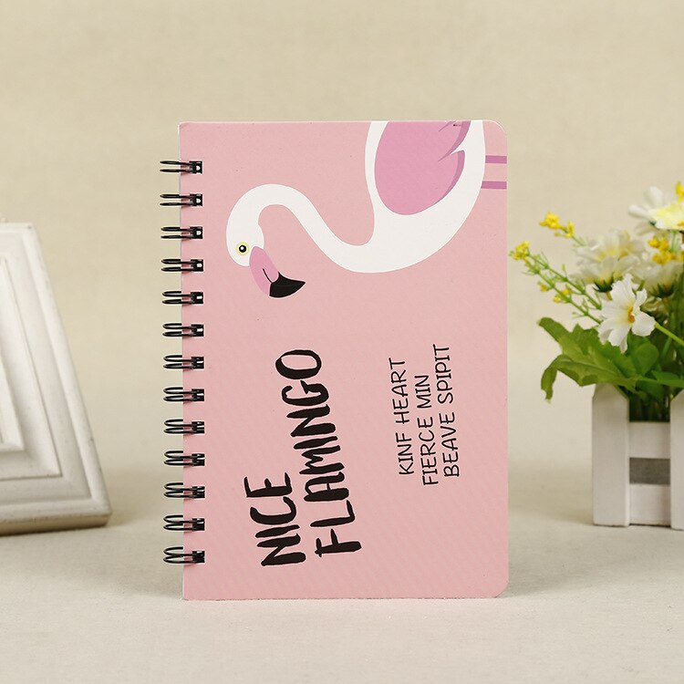 Leuke Notebook Draagbare Agenda A6 Dagboek Journal Wekelijkse Maandelijkse Planner Schoolbenodigdheden Stationair Organizer Schema: C Flamingo 02