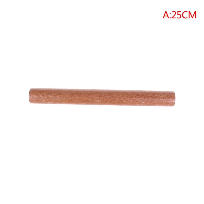 Natural Wood Cooking Tools Rolling Pin Dough Roller Fondant Cake Decoration: A