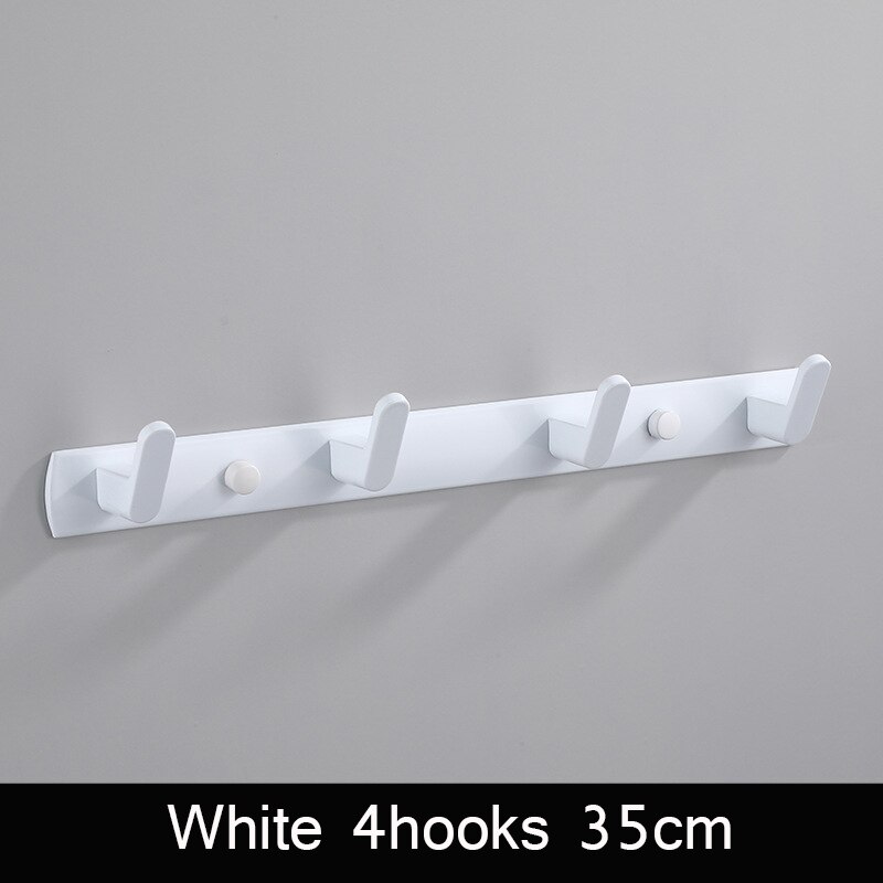Zwart witte badjashaak badkamer handdoekhaken handdoeken tas hoedenhaak wandmontage kleding kapstok wandhanger badkamer hardware: Wit 35cm