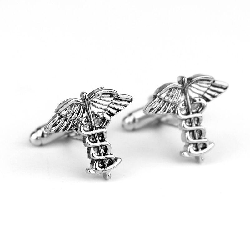 RJ Medische Symbool Caduceus Manchetknopen Artsen Medische Studenten Verpleegkundige Stethoscoop Manchetknopen Afstuderen: C37 Cufflinks