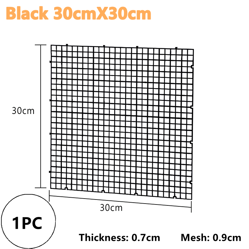 1PC Isolation Board Grid Aquarium fish tank Accessory Undergravel Bottom Plate Tray Multi Function Seperator Divider Board Net: GRAY