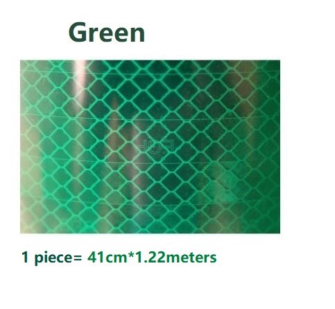EGP Microprism Engineering Super Reflective Sheeting PET Self-adhesive Road Traffic Sign Material Class II Night Warning Films: Green 41cm wide