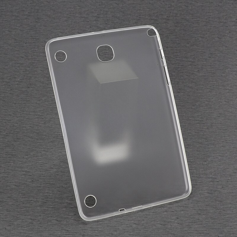 Slim Soft Silicone TPU waterproof Case For Samsung Galaxy Tab A 8.0 T350 T351 P350 P355 Transparent Back Cover+Stylus pen