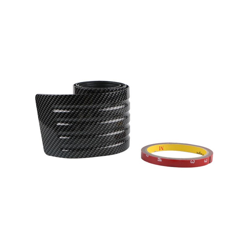 90/104cm Car Carbon Fiber Trunk Bumper Anti-friction Rubber Decoration Protection Strip Rear Guard Plate sticker car accessories