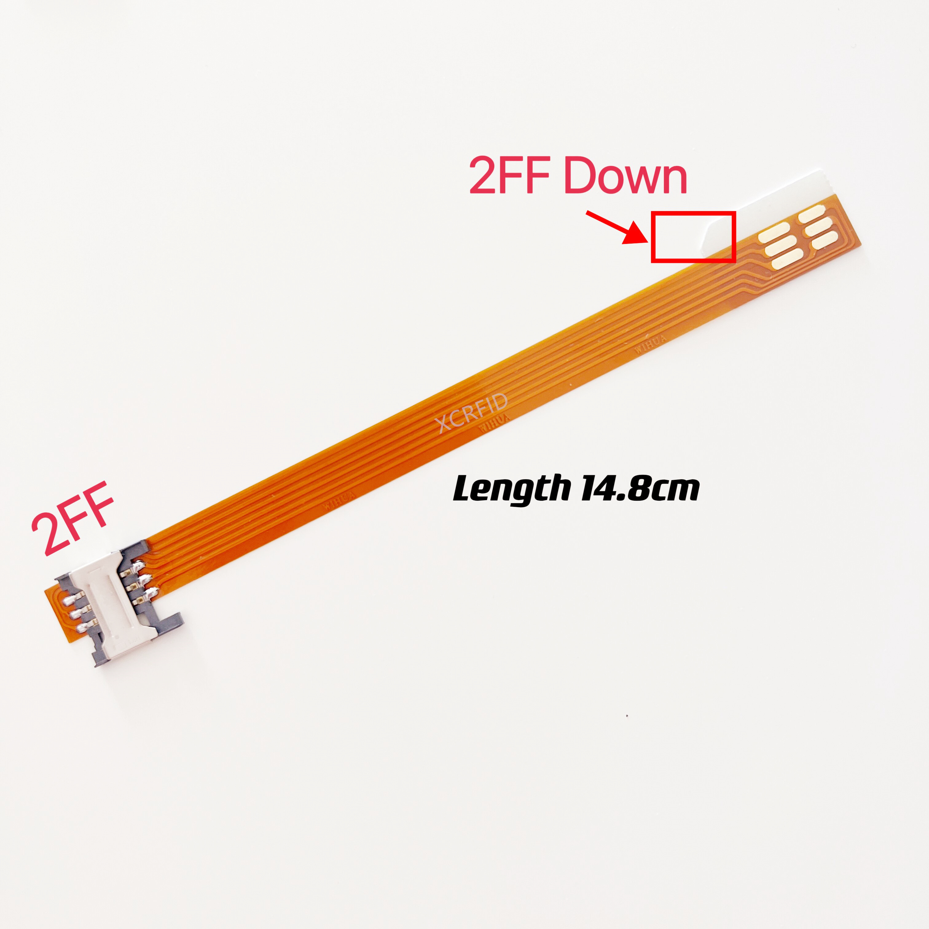 Convertisseur d'extension de carte SIM Standard 2FF vers carte 3FF Micro 2FF Standard 4FF Nano sim, adaptateur d'extension de câble souple fpc 148mm: Or