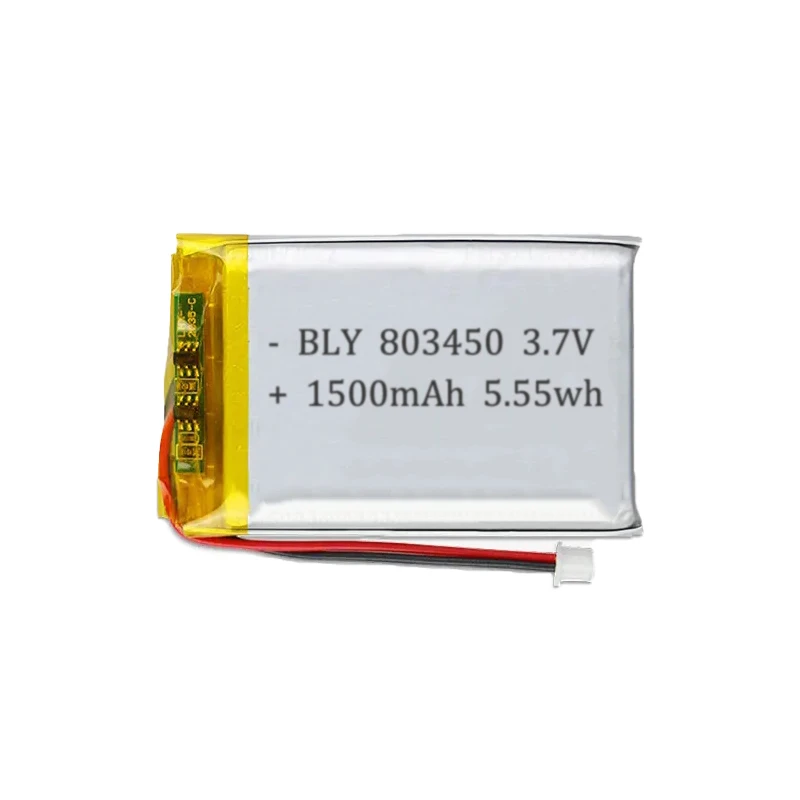 1-10Pcs 3.7V 1500mAh 803450 Polymer Lithium Battery Lithium Ion Battery for Power Bank GPS Capacity