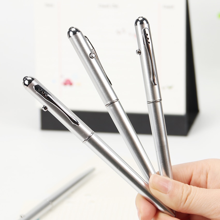 1pc plastmateriale usynlig blæk pen nyhed kuglepenne kontor skoleartikler med uv lys magisk hemmelig kuglepen