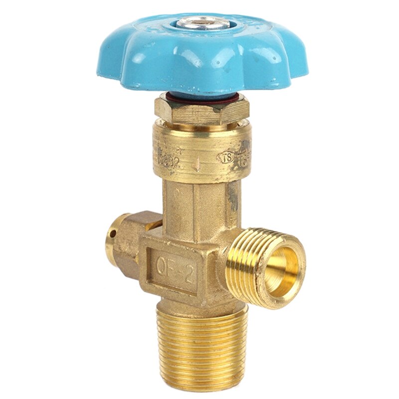 DN4 15MPa Oxygen Cylinder Valve Qf-2 Oxygen Valve Copper Oxygen Cylinder Nozzle Steel Cylinder Head Accessories